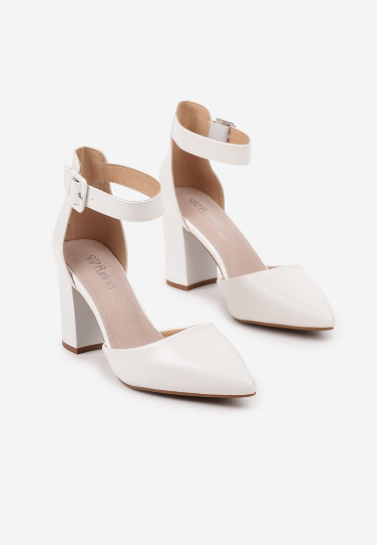 Pantofi cu toc Alorelle Albi