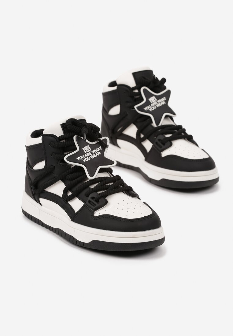 Sneakers Saveline Alb cu negru