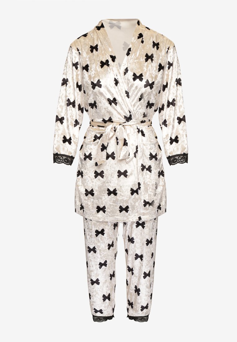 Compleu pijama Avanithe Bej deschis