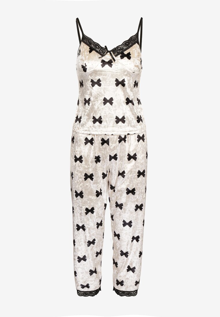 Compleu pijama Avanithe Bej deschis