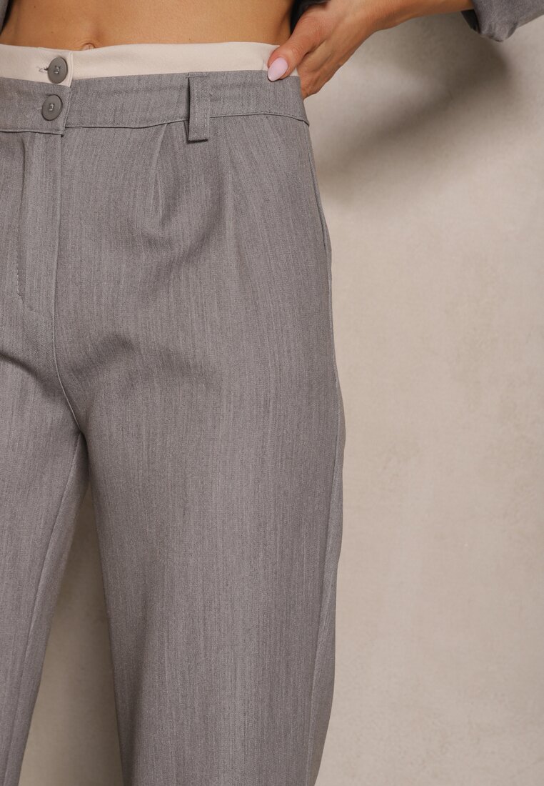 Pantaloni Gri deschis