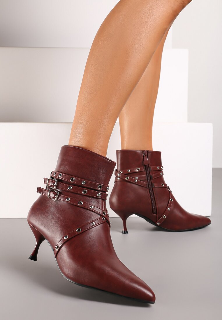 Botine Lobelina Bordo