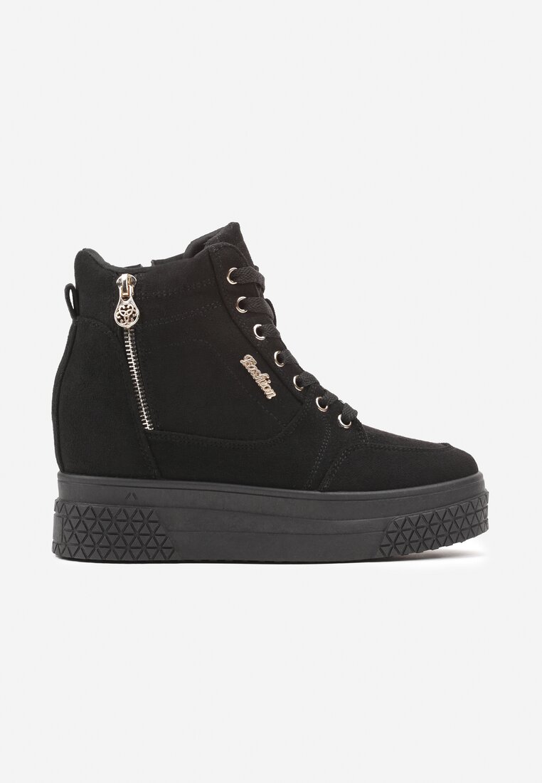 Sneakers Negru cu argintiu
