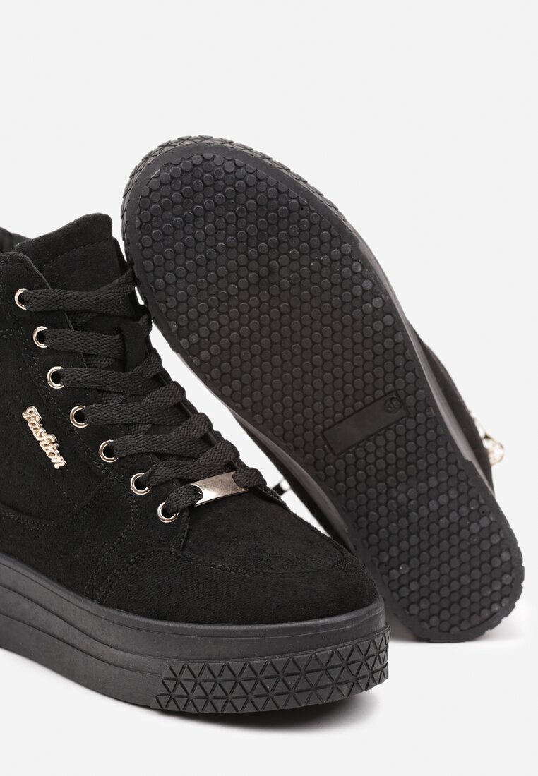 Sneakers Negru cu argintiu