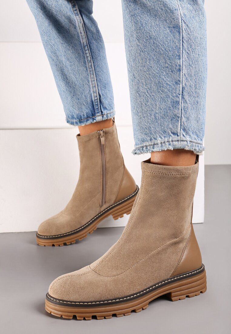 Botine Vioriela Bej