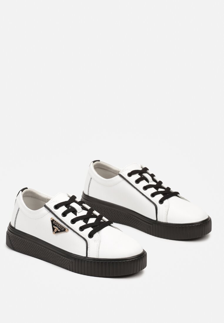 Sneakers Melabra Alb cu negru