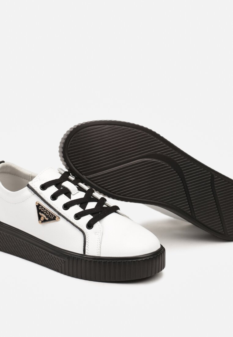 Sneakers Melabra Alb cu negru