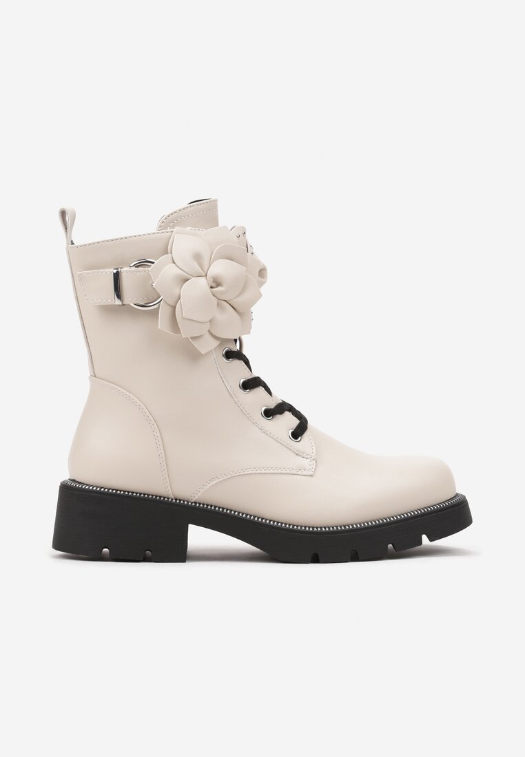 Botine Fioratta Bej