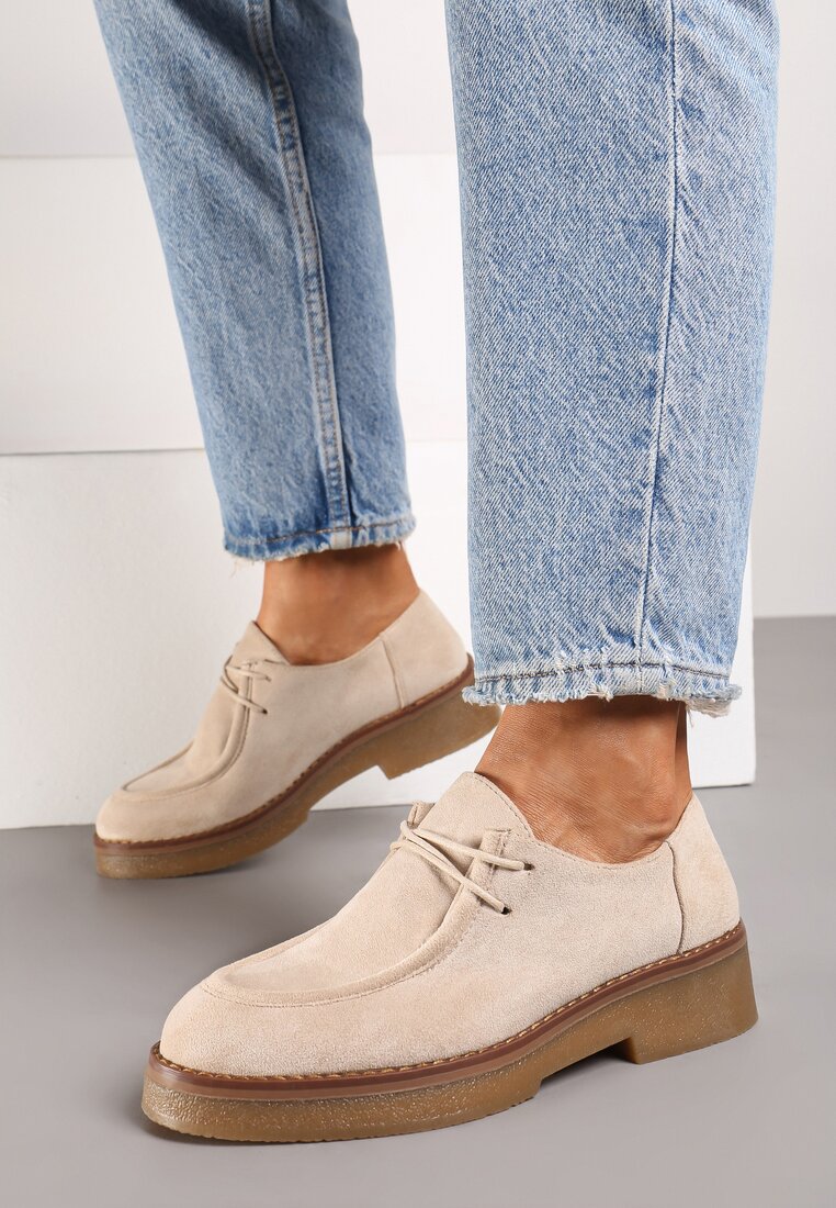 Pantofi casual Inalith Bej