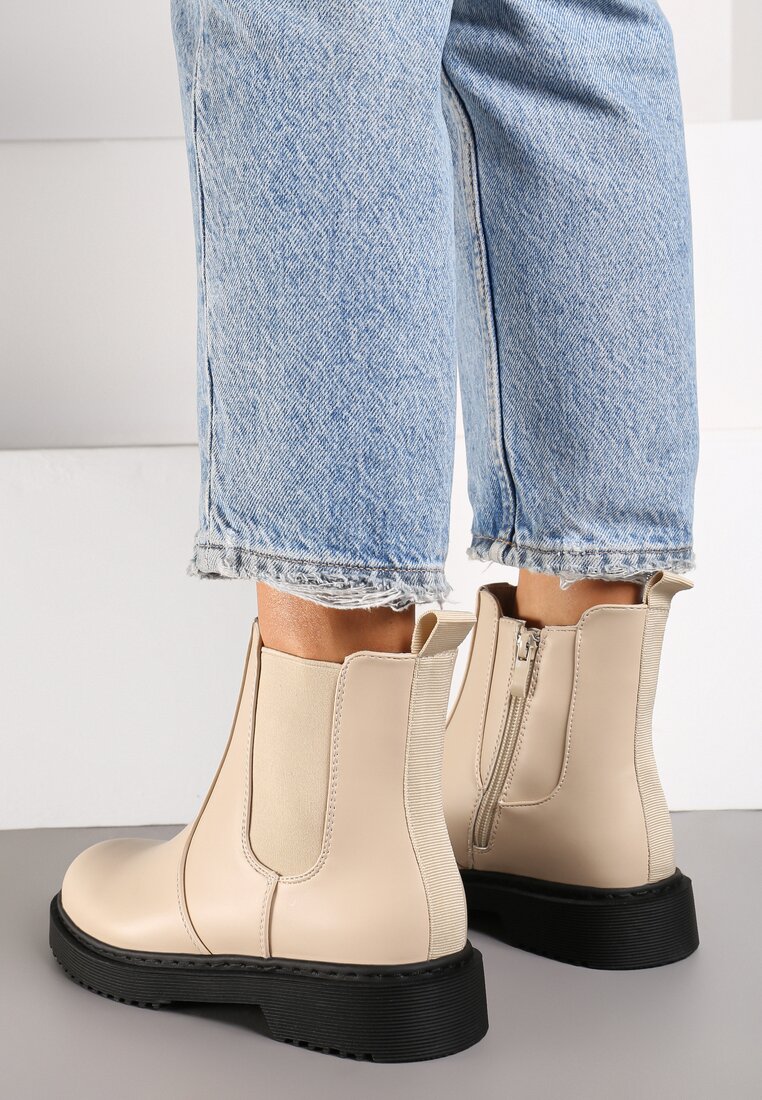 Botine Viaola Bej