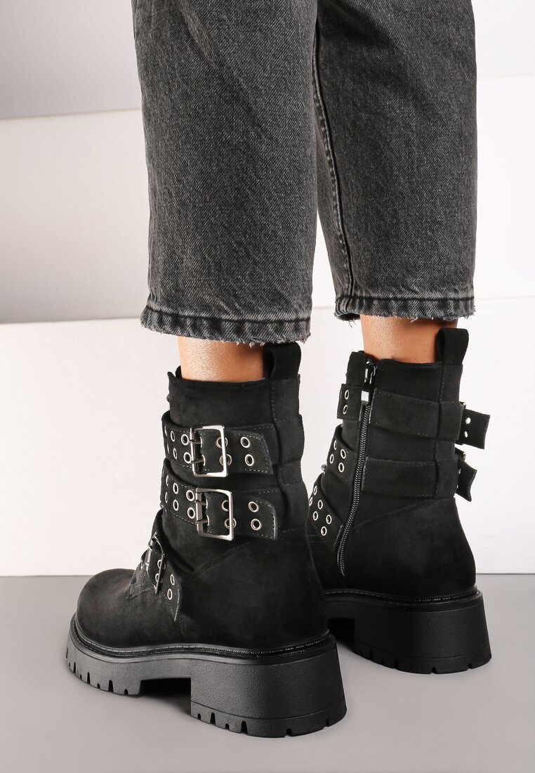 Botine Alleine Negre