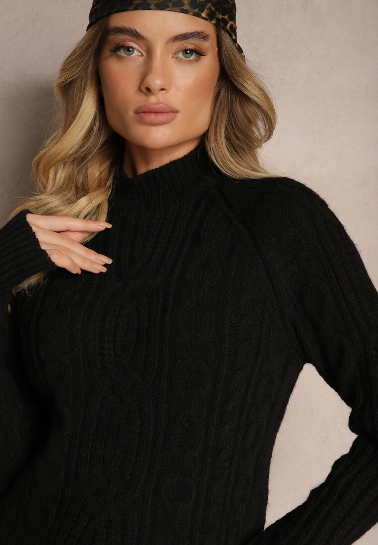 Pulover pe gât Marttia Negru