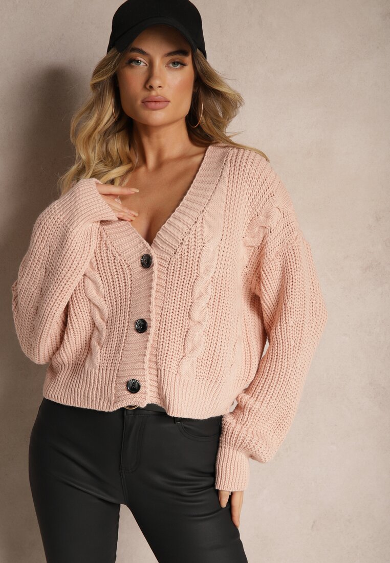 Cardigan Roz deschis