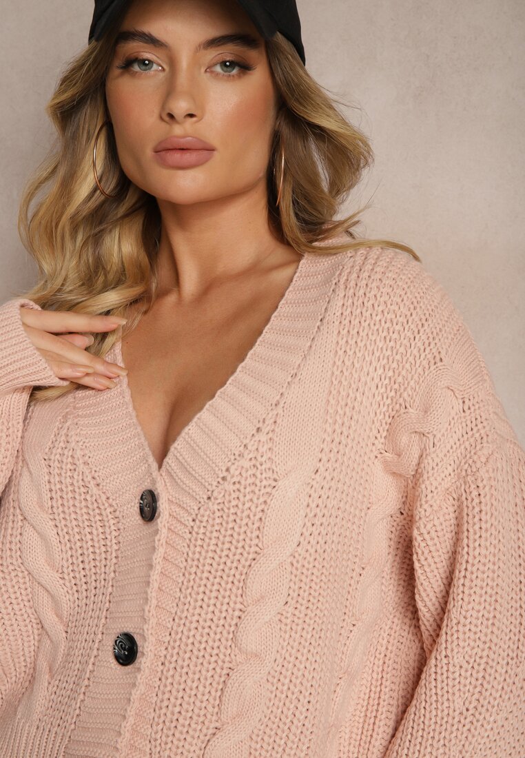 Cardigan Roz deschis
