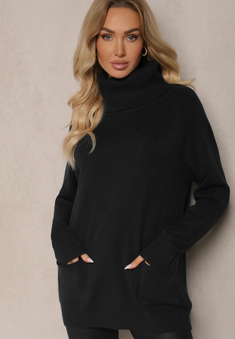Pulover pe gât Viasya Negru