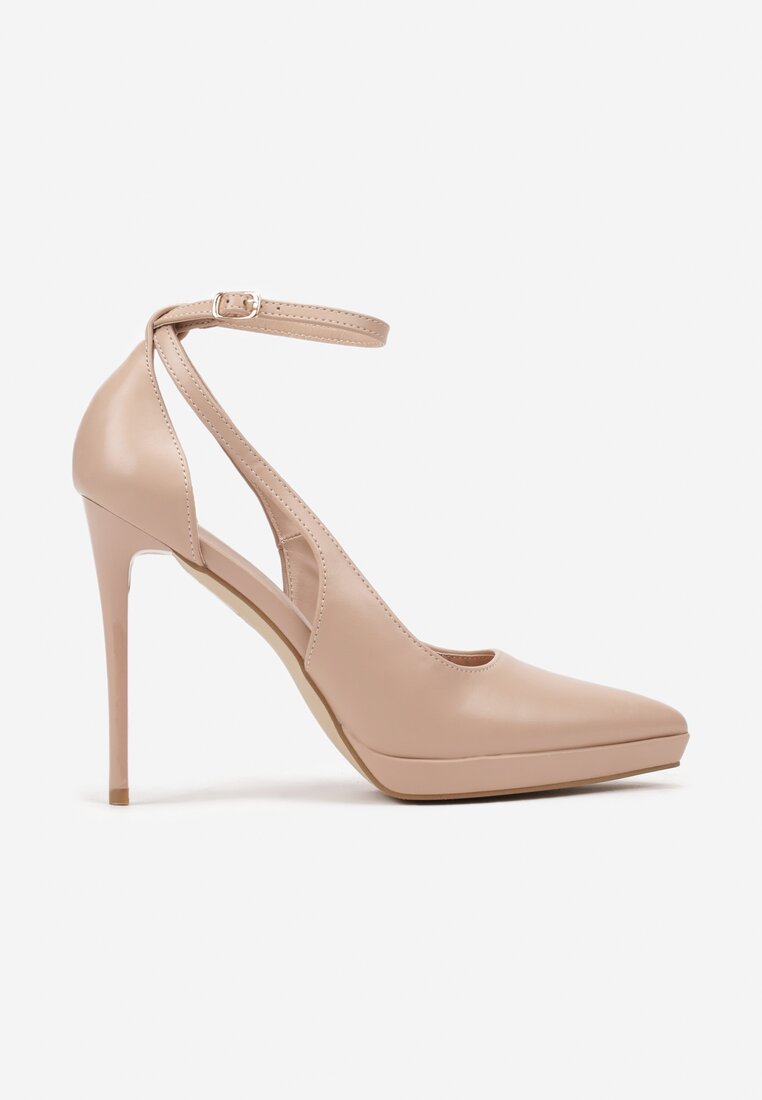 Pantofi stiletto Atteona Bej