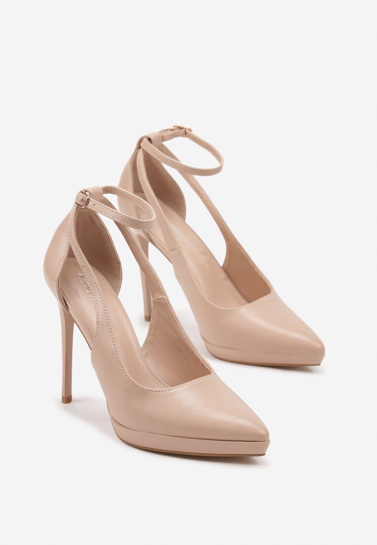 Pantofi stiletto Atteona Bej