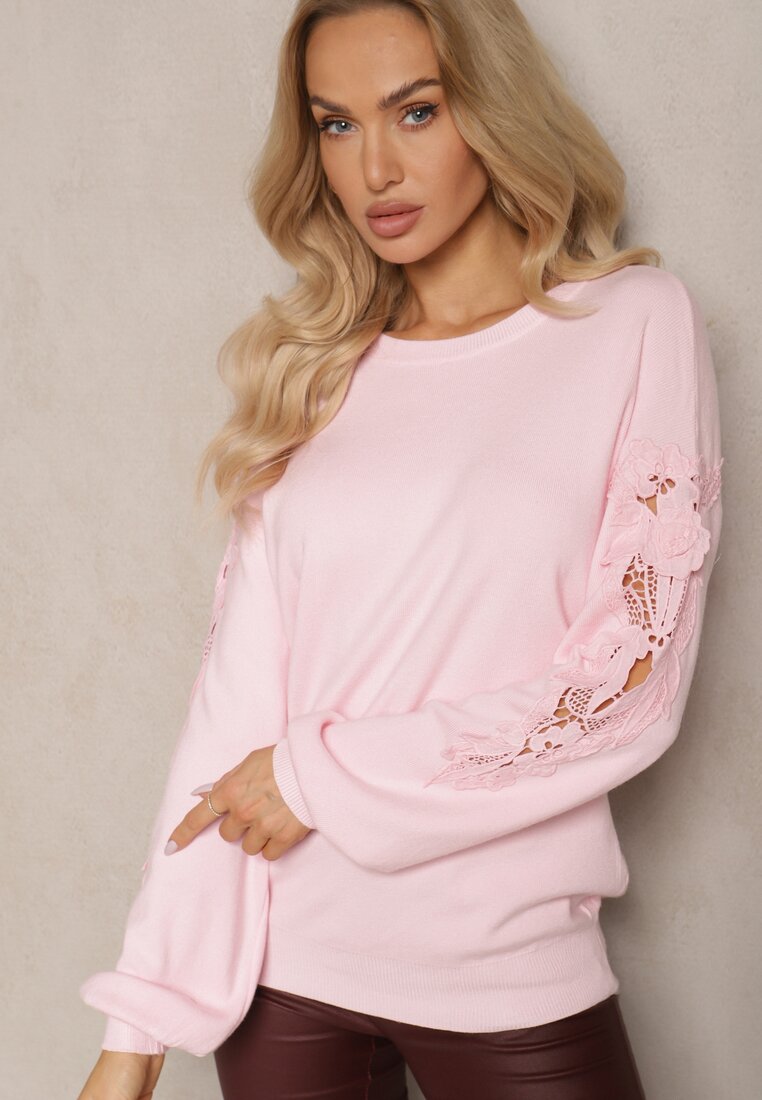 Pulover Zinmira Roz deschis