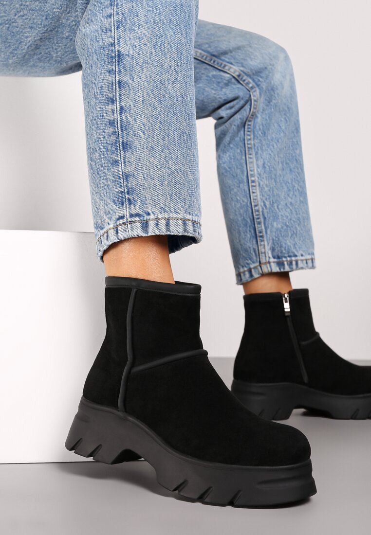 Botine Cinzina Negre