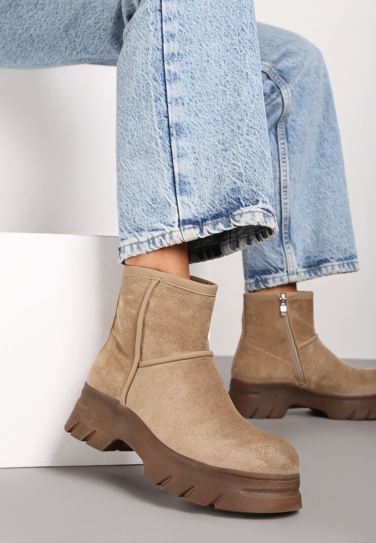 Botine Cinzina Bej