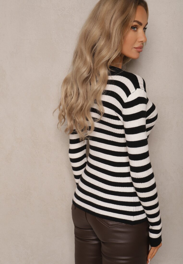Pulover Zindalina Negru cu alb