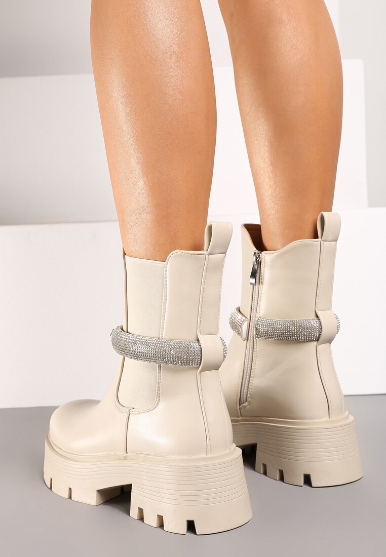 Botine Zinlera Bej