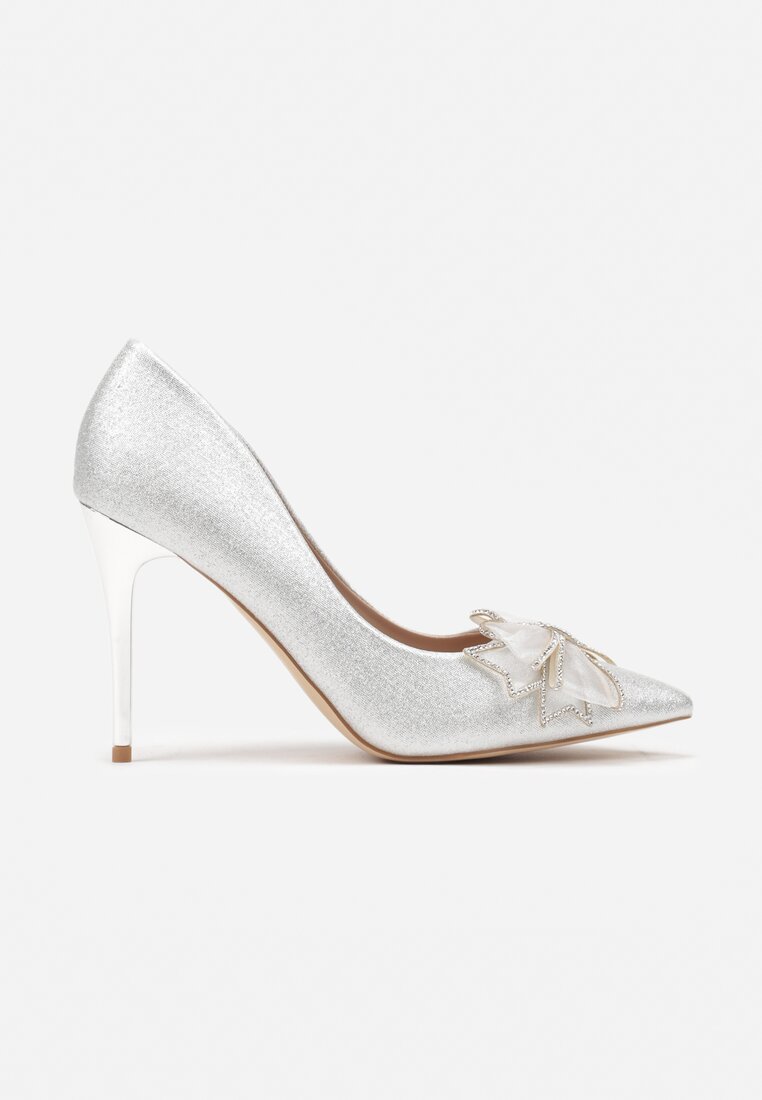 Pantofi stiletto Itteleina Argintii