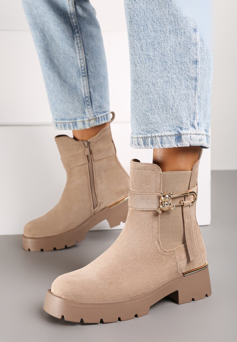 Botine Zinmella Bej