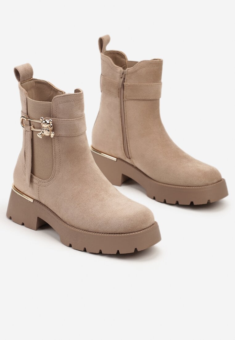 Botine Zinmella Bej