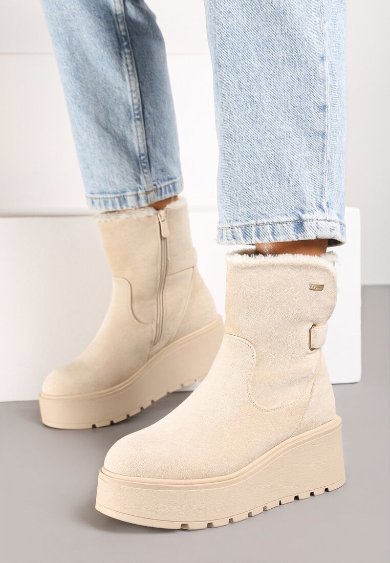 Botine Zinrella Bej