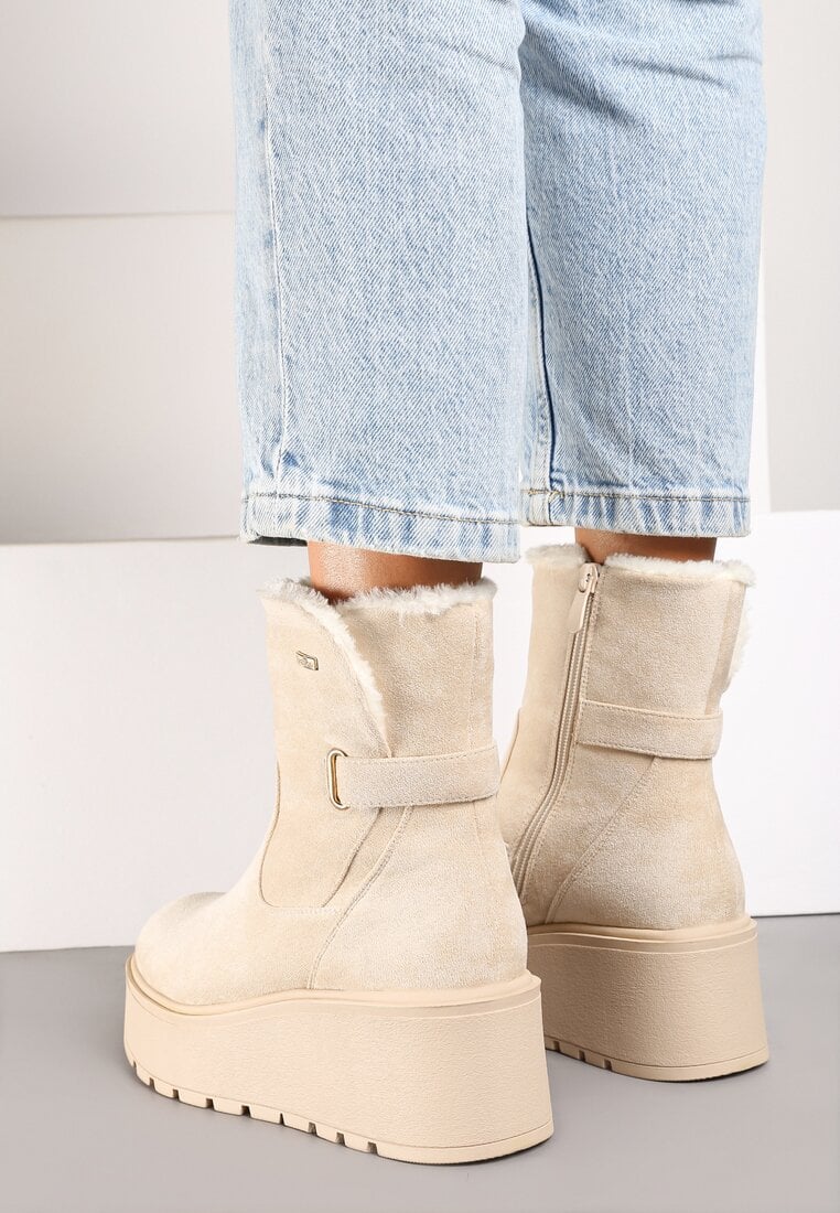 Botine Zinrella Bej