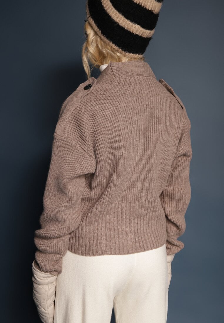 Cardigan Bej închis
