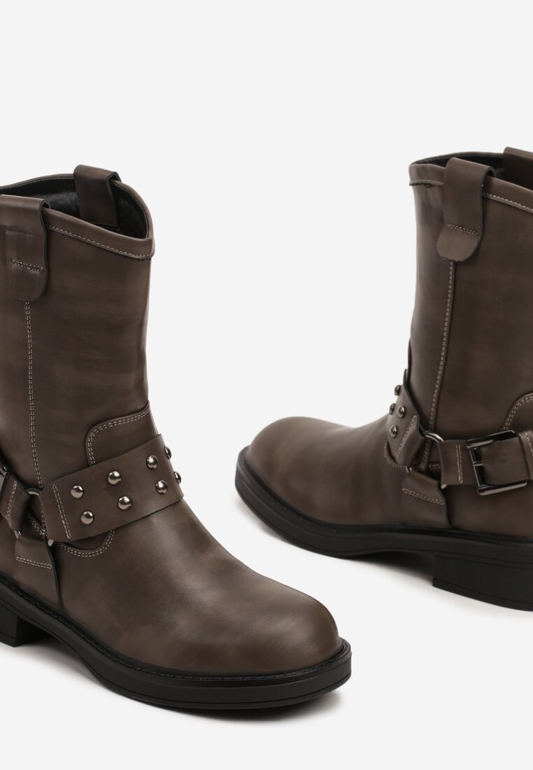Botine Patina Bej