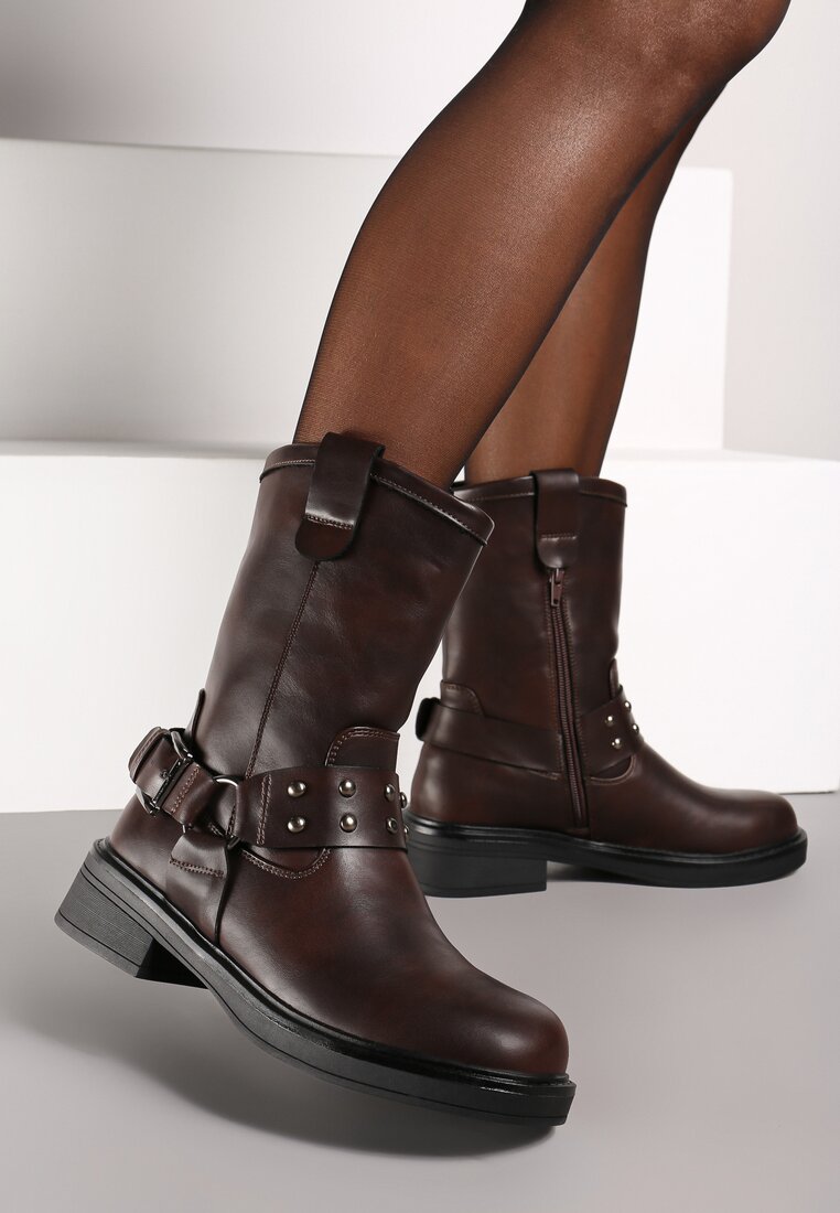 Botine Patina Maro