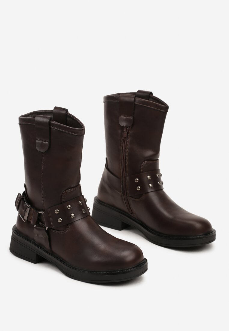 Botine Patina Maro