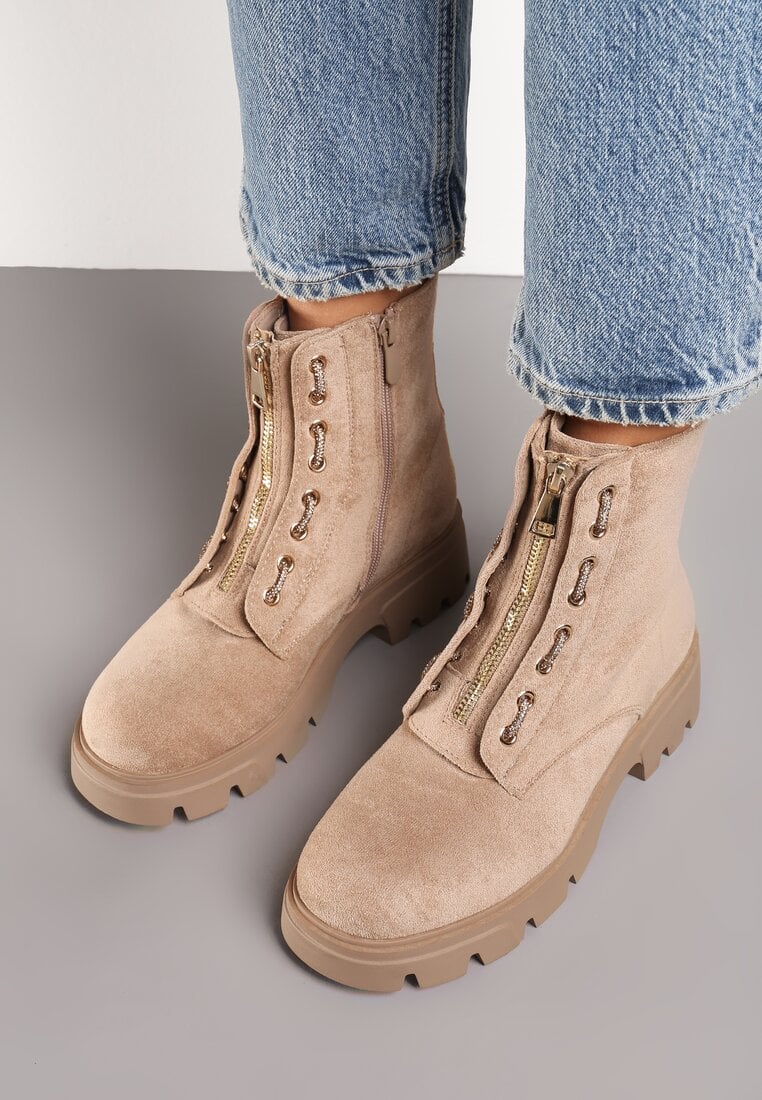 Botine Inaselle Bej