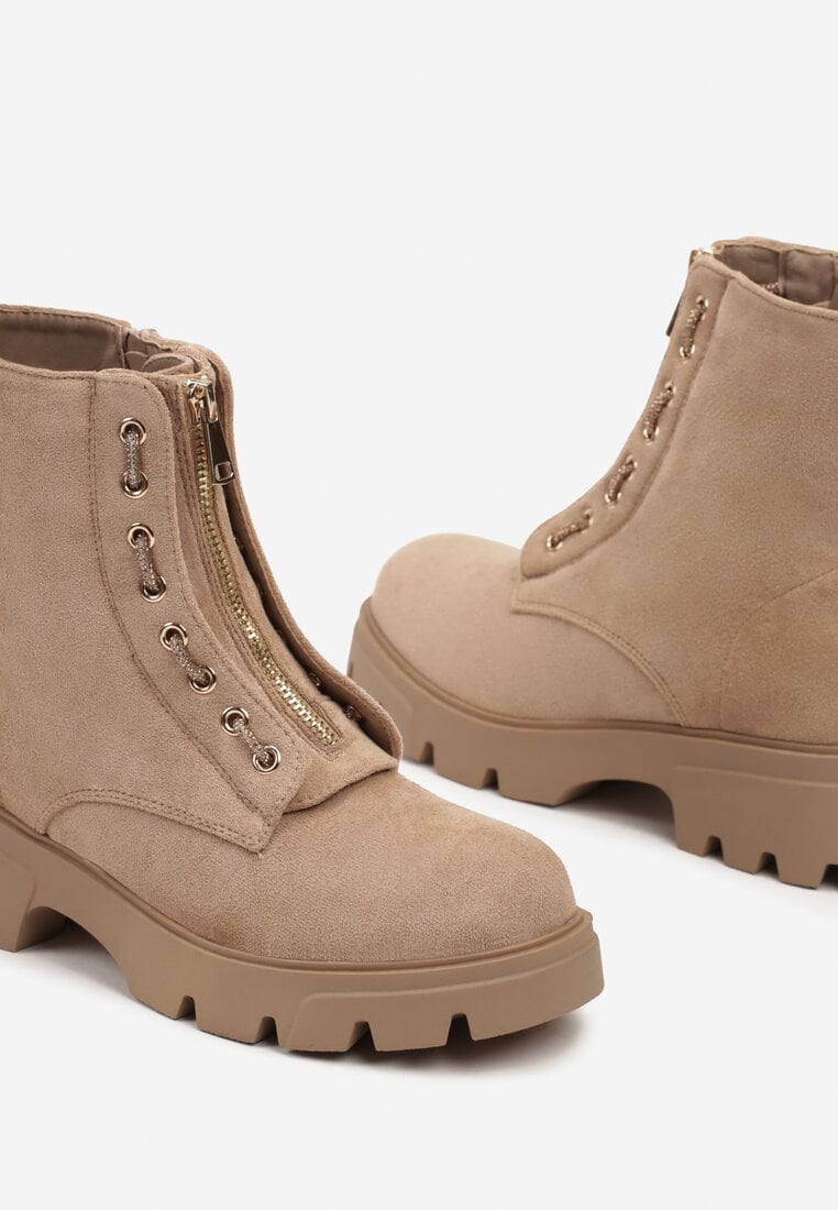 Botine Inaselle Bej