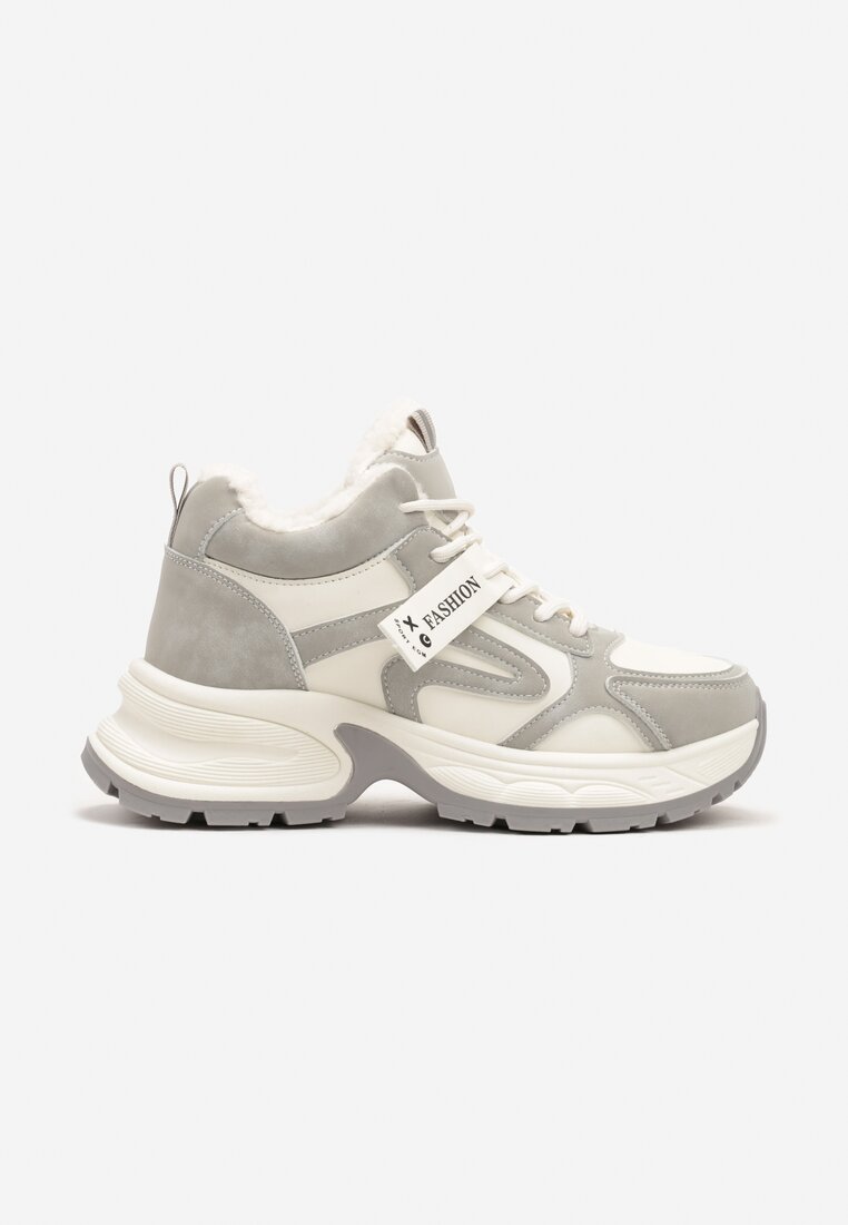 Sneakers Siorra Bej cu gri