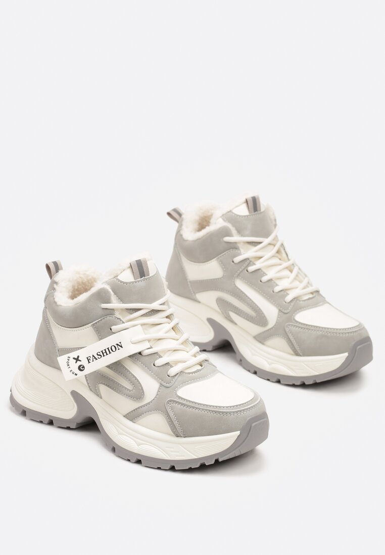 Sneakers Siorra Bej cu gri
