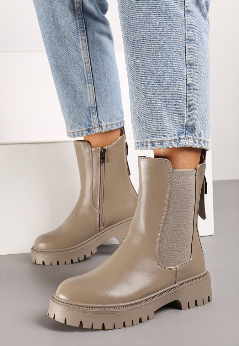 Botine Naritana Bej cu gri