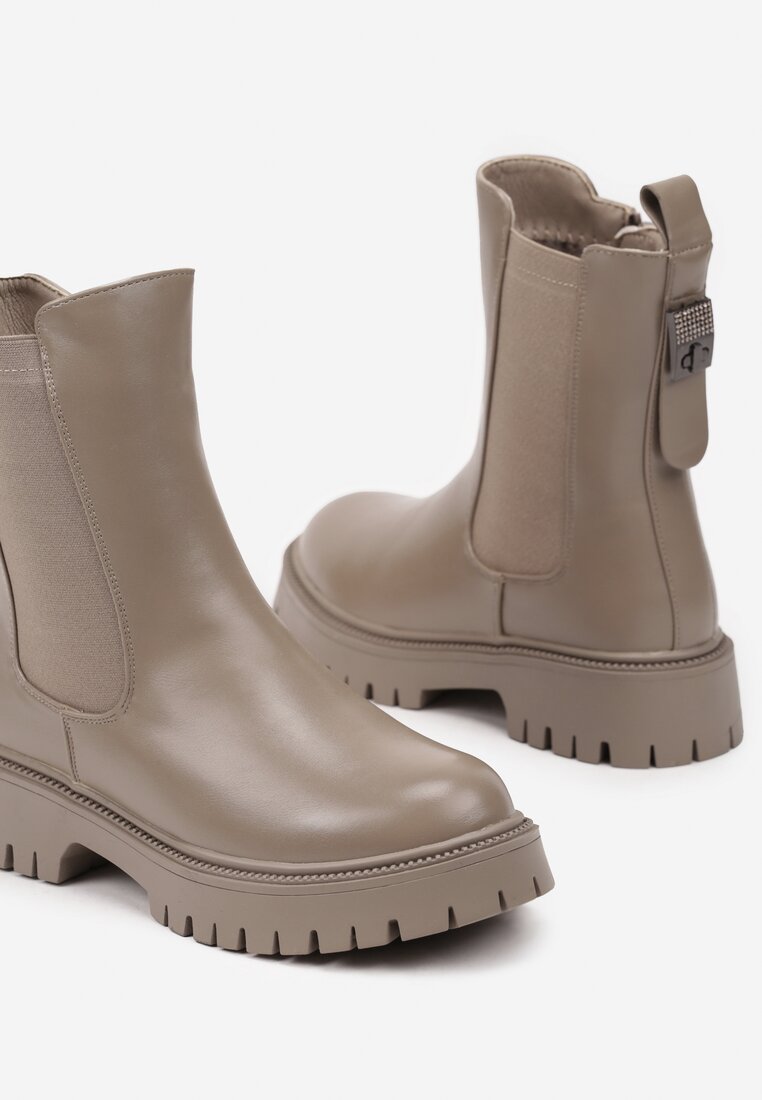 Botine Naritana Bej cu gri