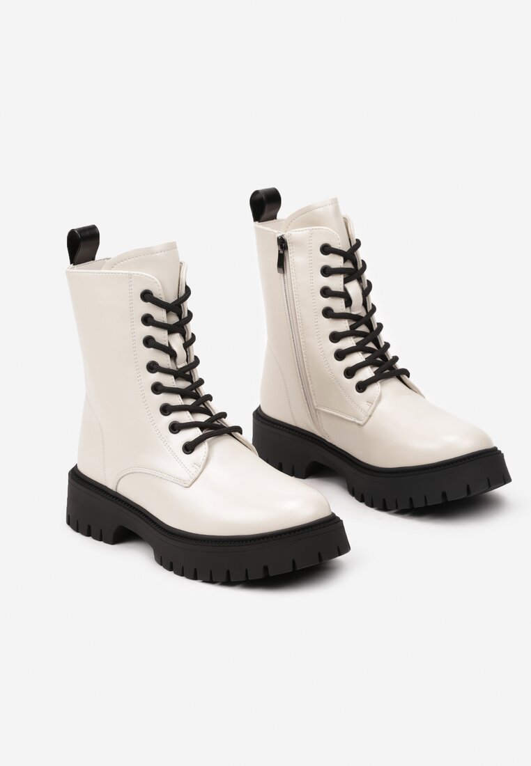 Botine Siotana Bej cu negru