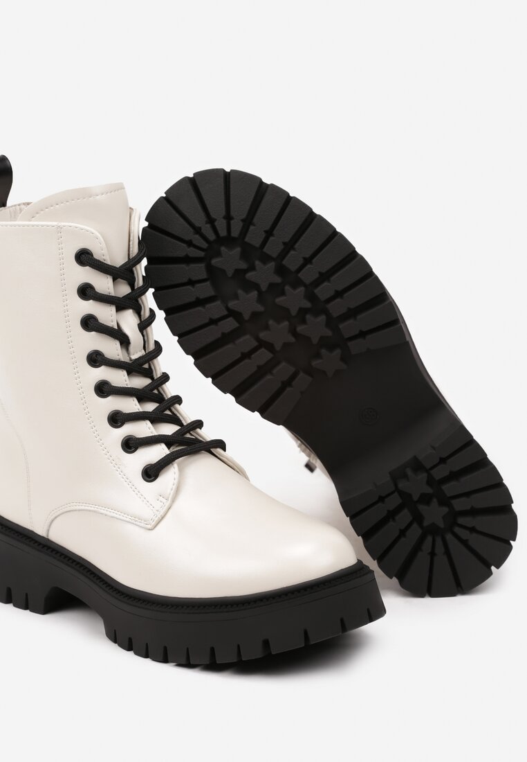 Botine Siotana Bej cu negru