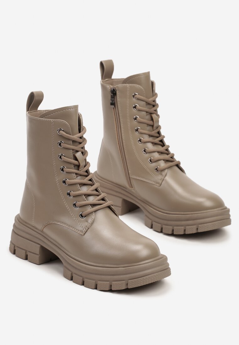 Botine Tinnisca Bej cu gri