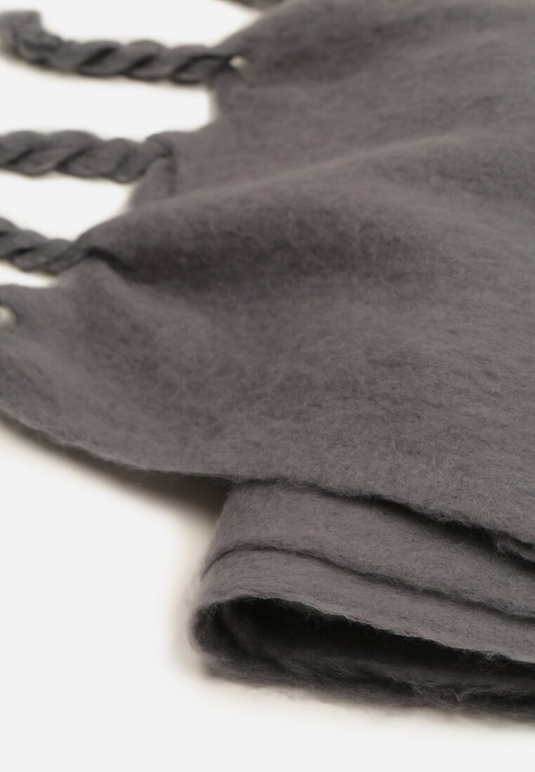 Szary Szalik z Frędzlami Nomiyana