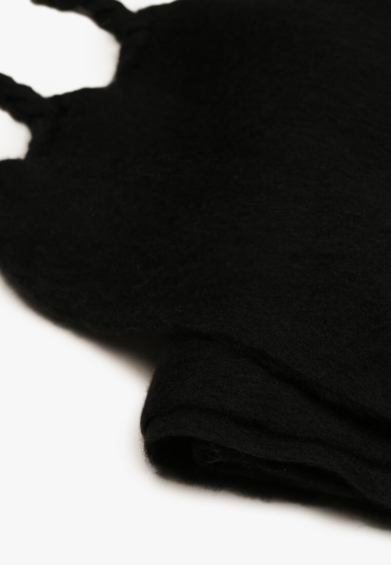 Czarny Szalik z Frędzlami Nomiyana