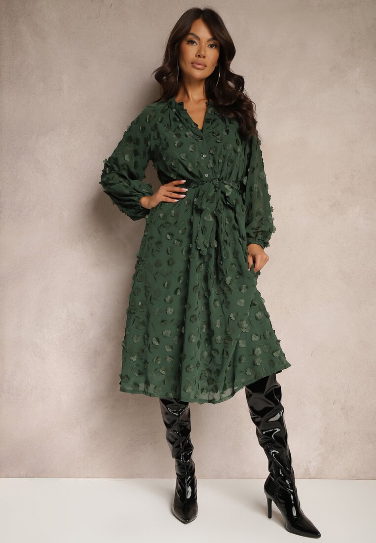 Rochie Etinlia Verde închis