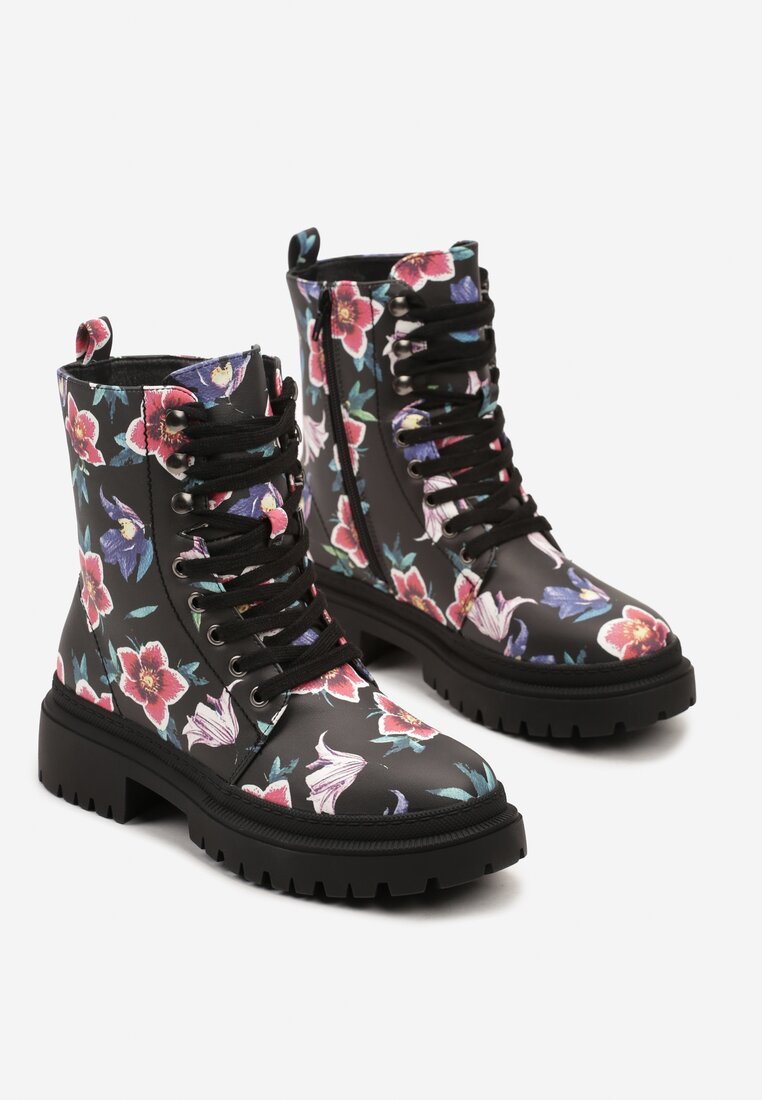 Botine Uzilya Negru cu verde