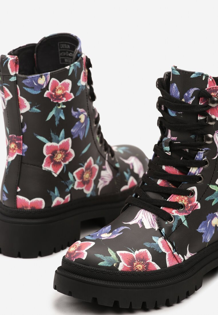 Botine Uzilya Negru cu verde