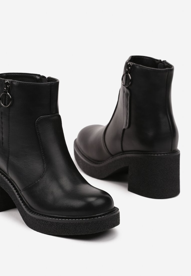 Botine Leatharia Negre